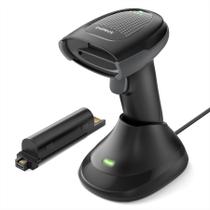 Leitor de código de barras Inateck sem fio Bluetooth 2D com base de carregamento