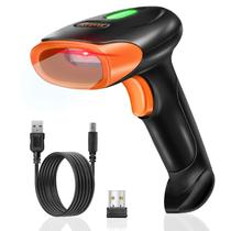 Leitor de código de barras KUIIYER Wireless 2D QR 1D com luz