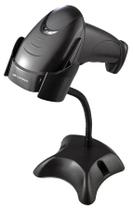 Leitor de Código de Barras Laser C3 Tech LB-50BK - Preto - com Suporte - Lê boletos, NFe e produtos