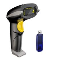 Leitor de código de barras NADAMOO sem fio a 100m de distância 1D a laser USB
