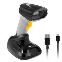 Leitor de código de barras Onewscan 1D sem fio USB com suporte Leitor de código de barras Onewscan 1D sem fio USB com suporte
