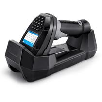 Leitor de código de barras sem fio onewscan 1D com LCD de 5,1 cm e suporte
