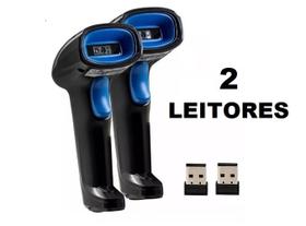 Leitor De Código De Barras Sem Fio Usb Preto Ean Pdv Wireles