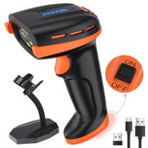 Leitor de código de barras Tera Pro D6100 1D 2D QR Bluetooth USB com fio