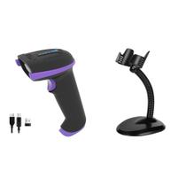 Leitor de código de barras Tera Wireless versátil 2 em 1 roxo