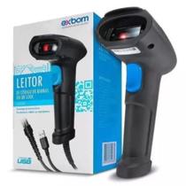 Leitor de Código de Barras USB 2D 5V Qr Code Com Fio Exbom LCB-Q200