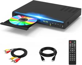 Leitor de DVD Blu-ray Tojock 1080P Home Theater com HDMI/AV