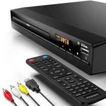 Leitor de DVD KOOSODIO 1080P Region Free com cabos HDMI e RCA