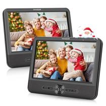 Leitor de DVD Portátil FANGOR 7,5" - Duplo com Bateria 5H, USB/SD/AV