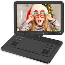 Leitor de DVD portátil HotHat 16,9" com tela giratória HD de 14,1"