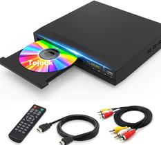 Leitor de DVD Tojock HD 1080p - com Cabo HDMI e RCA - Todas as Regiões