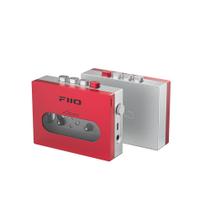 Leitor de fita cassete portátil FiiO CP13 com conector de 3,5 mm vermelho/prata