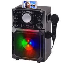 Leitor de karaokê Karaoke USA MP3 portátil com Bluetooth GQ410