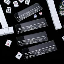 Leitor de Linhas para Mahjong JolliLudo em Acrílico 5 x 15 cm, 4 peças Leitor de Linhas para Mahjong JolliLudo em Acrílico 5 x 15 cm, 4 peças