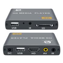 Leitor de mídia digital 4K BYDIFER para USB/SD HDMI/AV cinza
