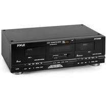 Leitor de mídia digital Dual Cassette Deck Pyle Home 110V/220V