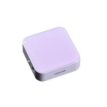 Leitor de MP3 GizmoGlee portátil sem tela de 4 GB com fones de ouvido roxos
