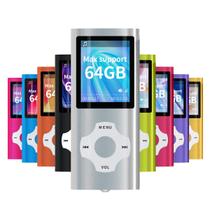 Leitor de MP3/MP4 Portátil MYMAHDI - Tela LCD 1,8" - 64GB - Prata Leitor de MP3/MP4 Portátil MYMAHDI - Tela LCD 1,8" - 64GB - Prata