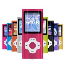 Leitor de MP3/MP4 Portátil WOWSYS - Digital, 64GB, Vermelho