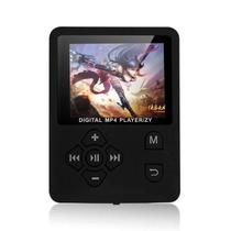 Leitor de MP3 Wokex Mini 32GB com Tela de 1,8" e Rádio FM - Preto