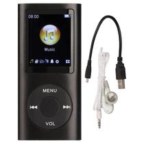 Leitor de MP4 Tangxi Classic Digital - Tela LCD 1.8" - 64GB - Preto