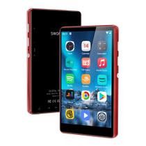 Leitor de música SWOFY M503 Pro 80GB com Bluetooth e WiFi vermelho