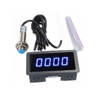 Leitor Digital Rpm Sensor Indutivo Tacômetro, Velocímetro + Sensor M12 NPN Tipo HALL Leitor Digital Rpm Sensor Indutivo Tacômetro, Velocímetro + Sensor M12 NPN Tipo HALL