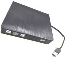 Leitor E Gravador Cd Dvd Externo Slim Preto Usb 3.0 Para Note e Pc DVD gv02