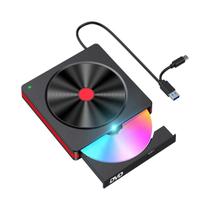 Leitor E Gravador De CD/DVD Externo USB 3.0 Para PC, Laptop E Desktop CD/DVD +/-RW CD ROM Leitor E Gravador De CD/DVD Externo USB 3.0 Para PC, Laptop E Desktop CD/DVD +/-RW CD ROM