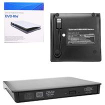 Leitor e gravador de cd e dvd externo slim usb 3.0 Dex