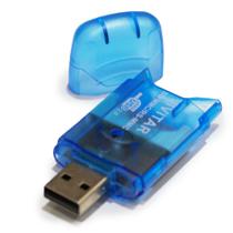 Leitor e Gravador USB 2.0 de cartões de memória SD/MMC - VIVITAR
