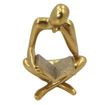 Leitor Estatueta Decorativa Leitura Abstrata Homem que Lê Decoração Ornamento Elegante Estátua Pensador Thinker DOL