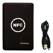 Leitor Gravador Rfid-nfc T5577 13.56mhz Compatível Ccid Usb Preto