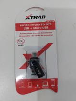Leitor micro sd otg usb + micro usb xt2119 xtrad Leitor micro sd otg usb + micro usb xt2119 xtrad
