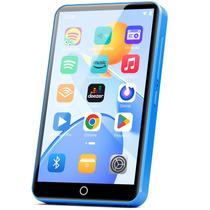 Leitor MP3 Fanvace 80GB com Bluetooth, Wi-Fi e Tela Touchscreen de 4" - Azul
