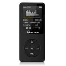 Leitor MP3 portátil, reprodutor multimídia de 64 GB, rádio de música