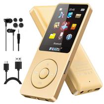 Leitor MP3 RUIZU 64GB com Bluetooth 5.3, rádio FM Gold Tone