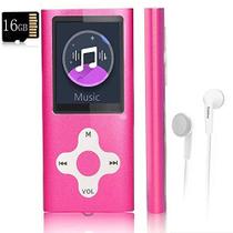 Leitor MP3 Xidehuy 16GB de cartão de memória com ecrã LCD de 1,8"