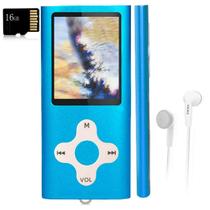 Leitor MP3 Xidehuy 16GB de cartão de memória com ecrã LCD de 1,8"