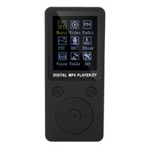 Leitor MP4 Eboxer Portable com música, rádio, vídeo, 32 GB, preto