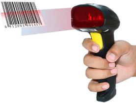 Leitor Scanner De Códigos De Barras Sem Fio LASER Wireless USB Alta Precisão Leitor Scanner De Códigos De Barras Sem Fio LASER Wireless USB Alta Precisão