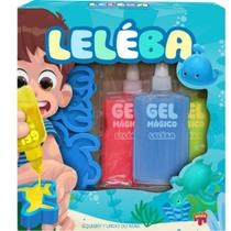 Leléba Gel Mágico Fundo do Mar Azul Vermelho e Amarelo