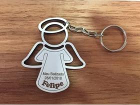 Lembrança Batizado - Chaveiro Anjo Personalizado 20 Unidades Lembrança Batizado - Chaveiro Anjo Personalizado 20 Unidades