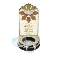 Lembrança Crisma Com Terço e Espirito Santo Lembrança Crisma Com Terço e Espirito Santo