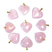 Lembrança de Casamento: 100 Corações de Quartzo Rosa - Pingente em Atacado Lembrança de Casamento: 100 Corações de Quartzo Rosa - Pingente em Atacado