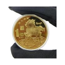 Lembrança do Ano Novo Chinês 2026: Lucky Horse 40mm Moedas de Metal Colecionáveis