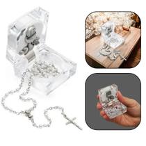 Lembrança primeira eucaristia acrilico com terço - FORNECEDOR 1