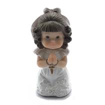 Lembrança Primeira Eucaristia Comunhão Menina Rezando Resina 8cm Lembrança Primeira Eucaristia Comunhão Menina Rezando Resina 8cm