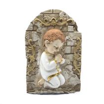 Lembrança Primeira Eucaristia Menino Resina 12cm Lembrança Primeira Eucaristia Menino Resina 12cm