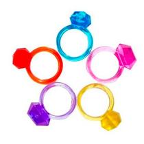 Lembrancinha 300 Mini Anel Cristal Menina Aniversário